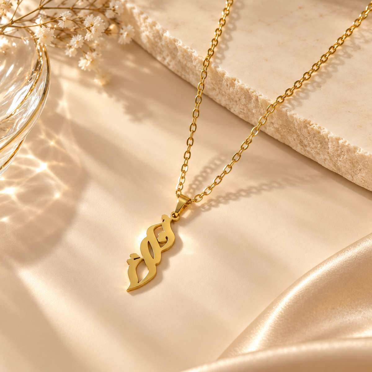 Flame Feather Necklace