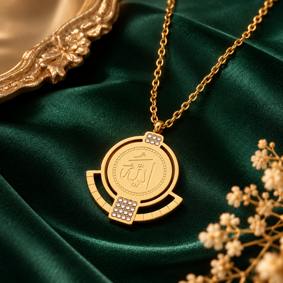 Allah Crystal Necklace