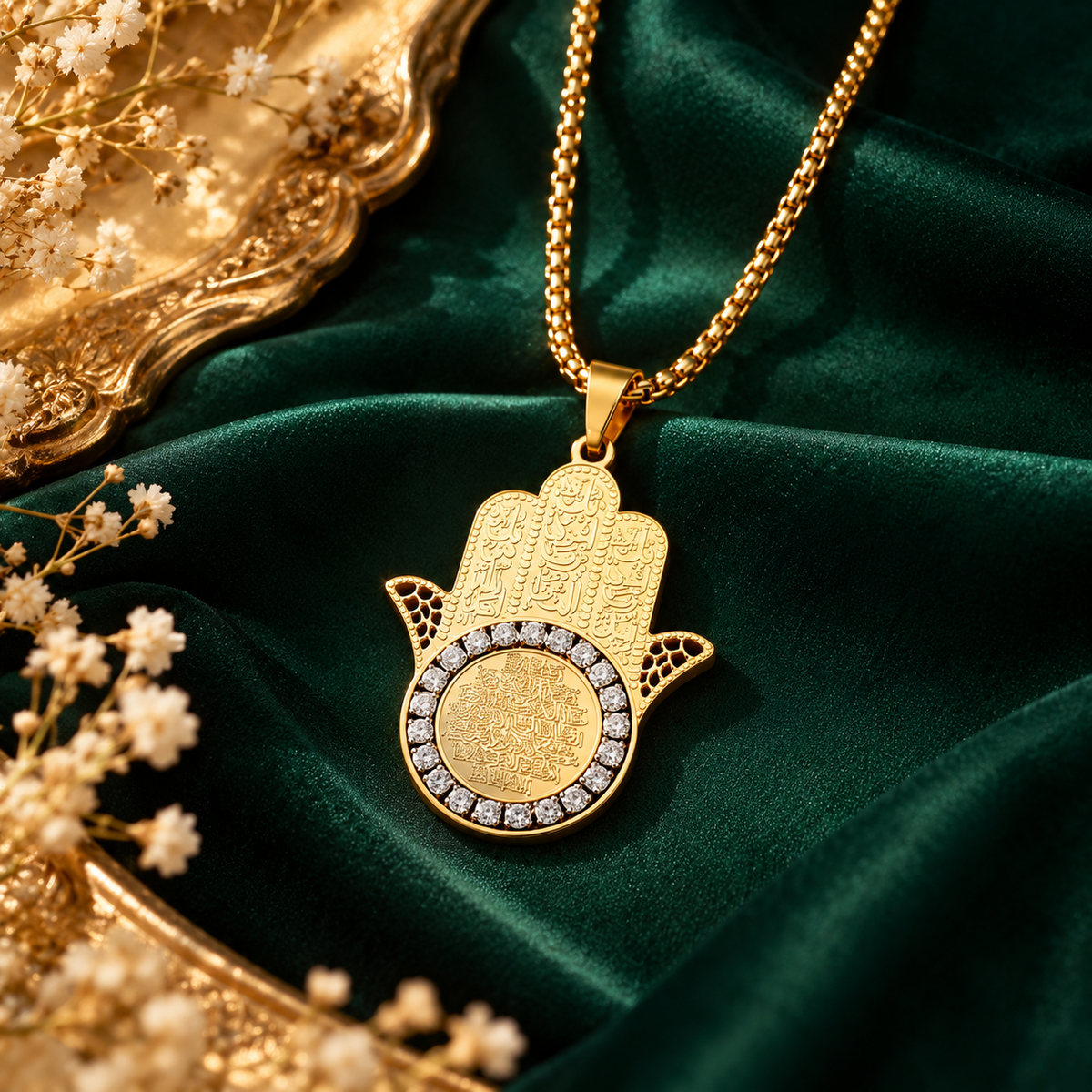 Hamsa Protection Necklace