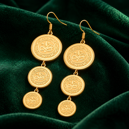 Patience Coin Earings