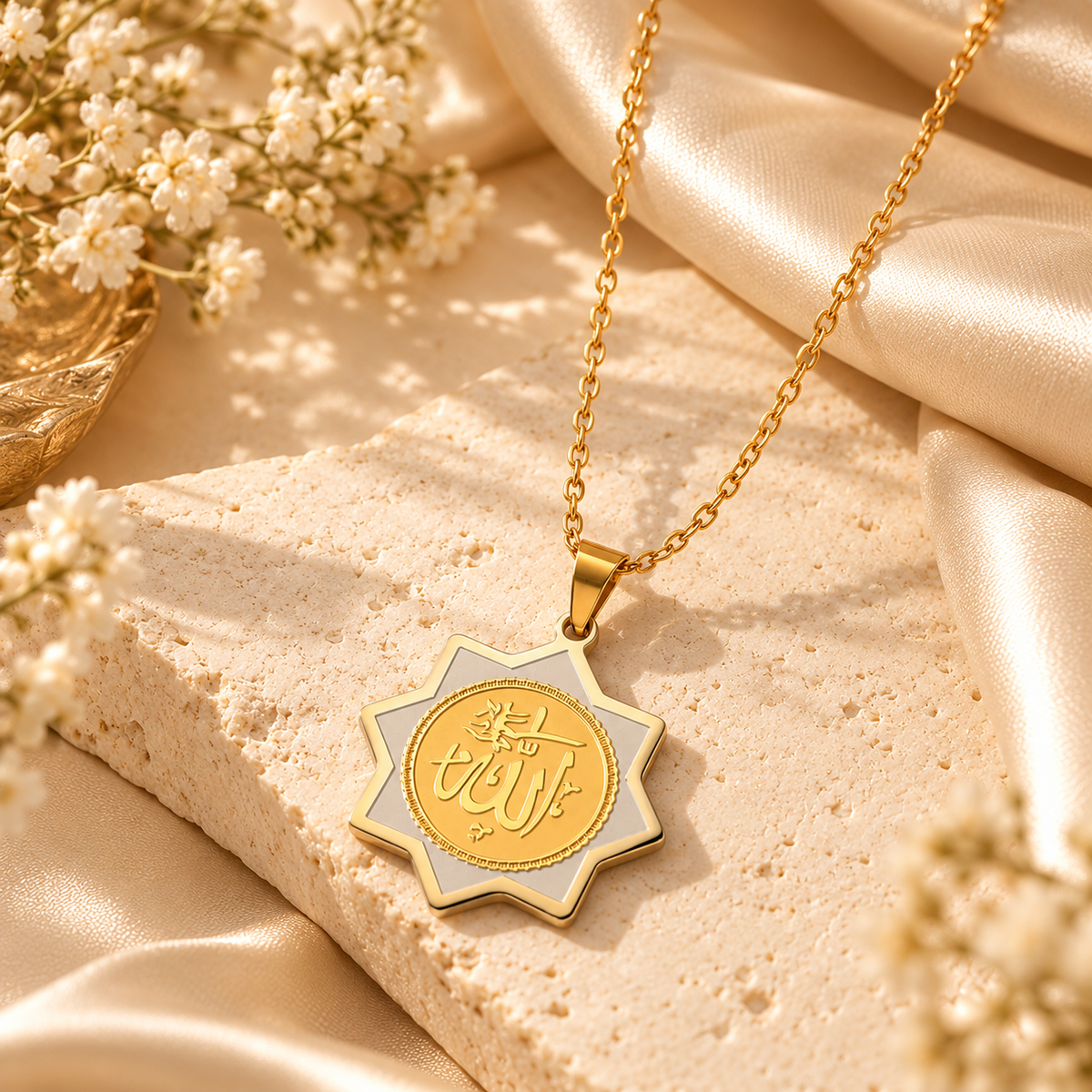 Allah Flower Necklace