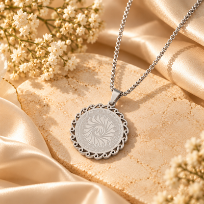 Allah Flower Medallion Necklace