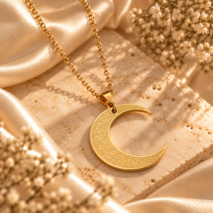 Ayatul Kursi Moon Necklace