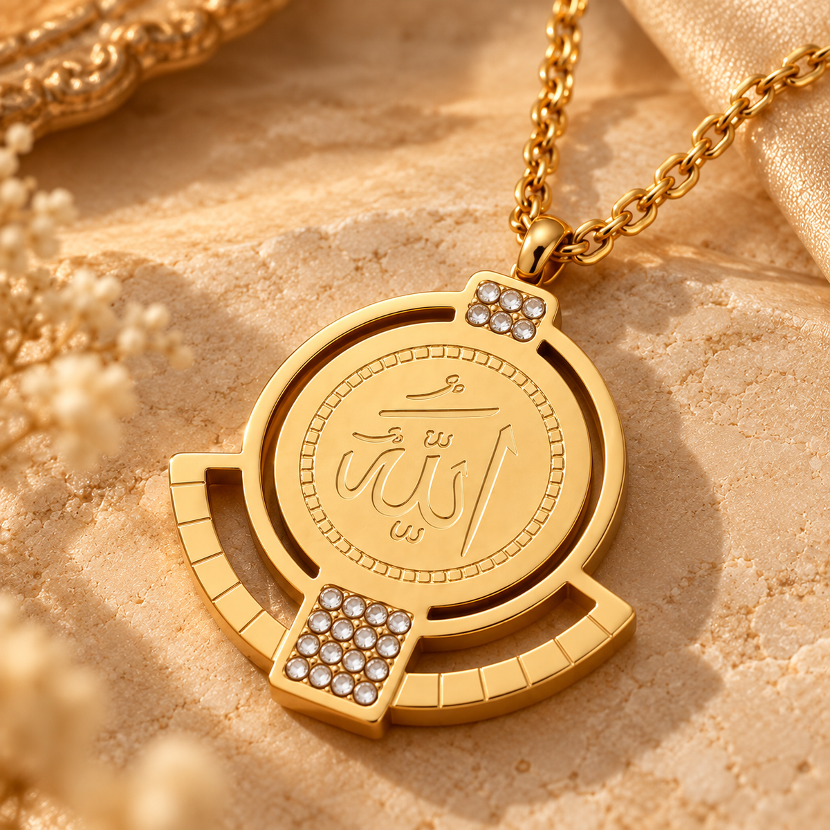 Allah Crystal Necklace