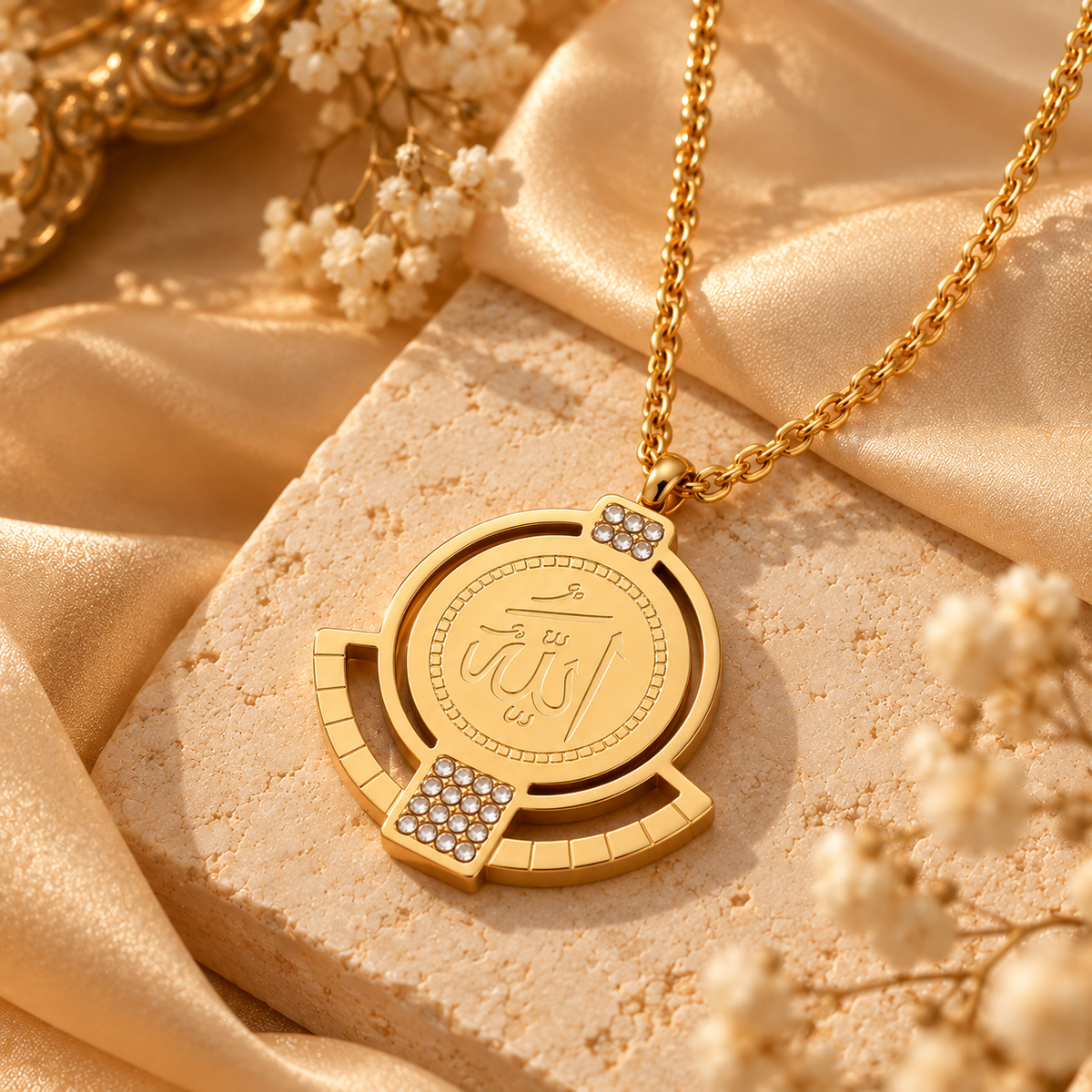 Allah Crystal Necklace