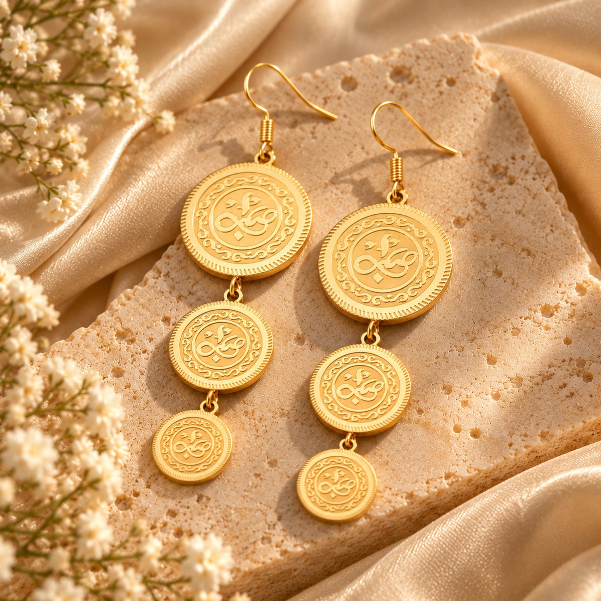 Patience Coin Earings