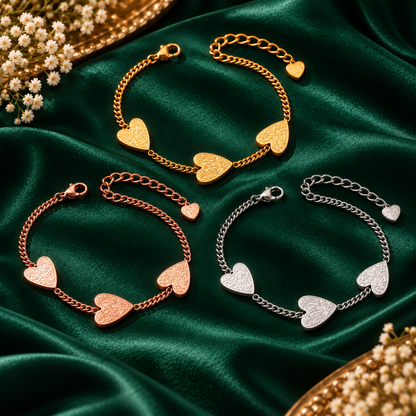 Hub (Love) Three Heart Bracelet - A symbol of Love