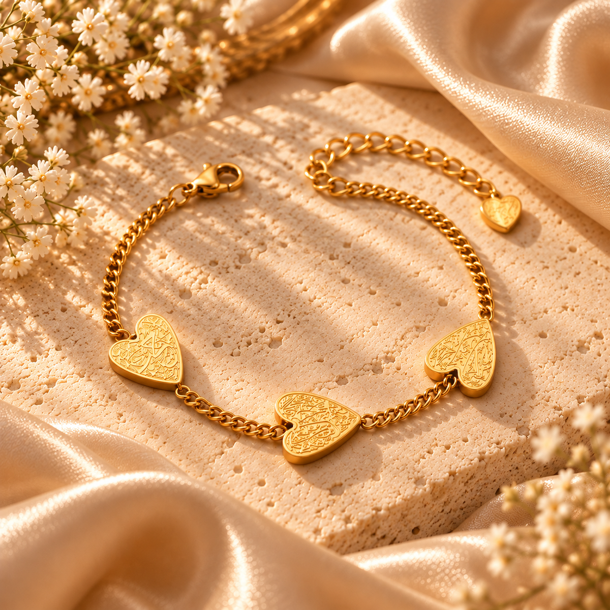 Hub (Love) Three Heart Bracelet - A symbol of Love