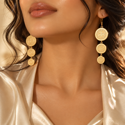 Patience Coin Earings