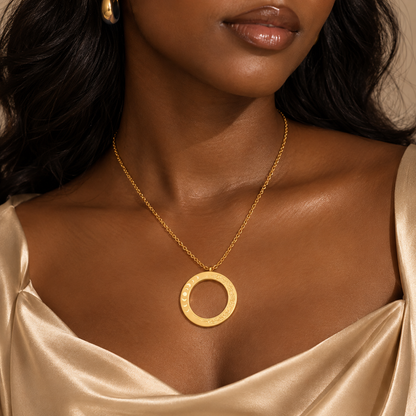 Patience Is Beautiful Moon Phase Necklace