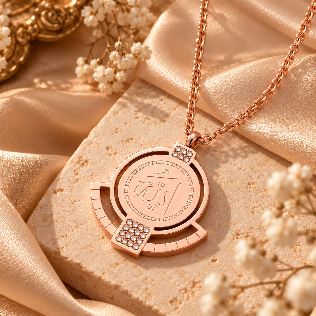Allah Crystal Necklace