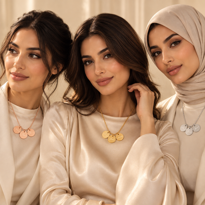 Sabr Shukar Tawakkal Coin Necklace