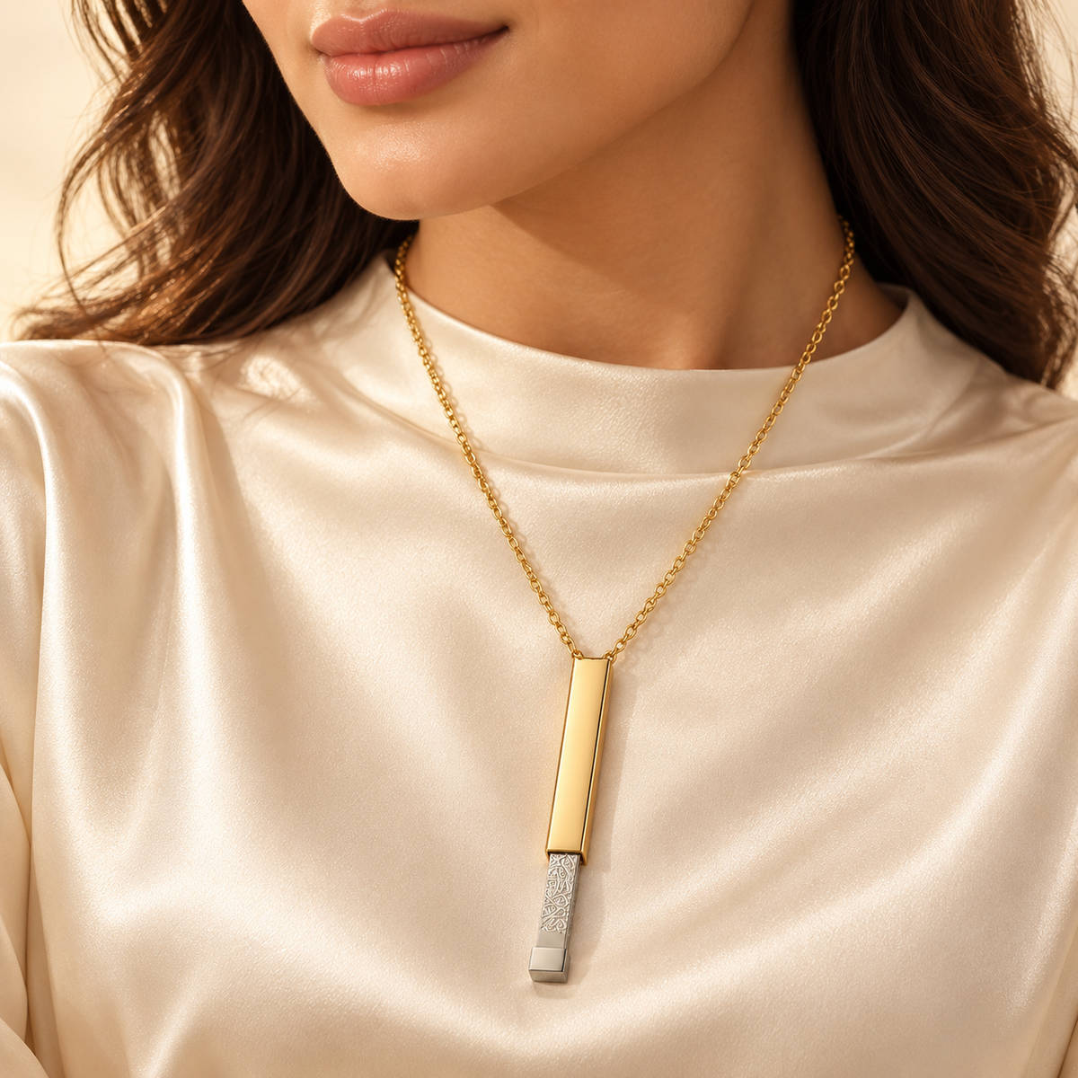 Ayatul Kursi Sliding Bar Necklace