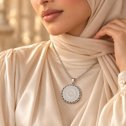 Allah Flower Medallion Necklace