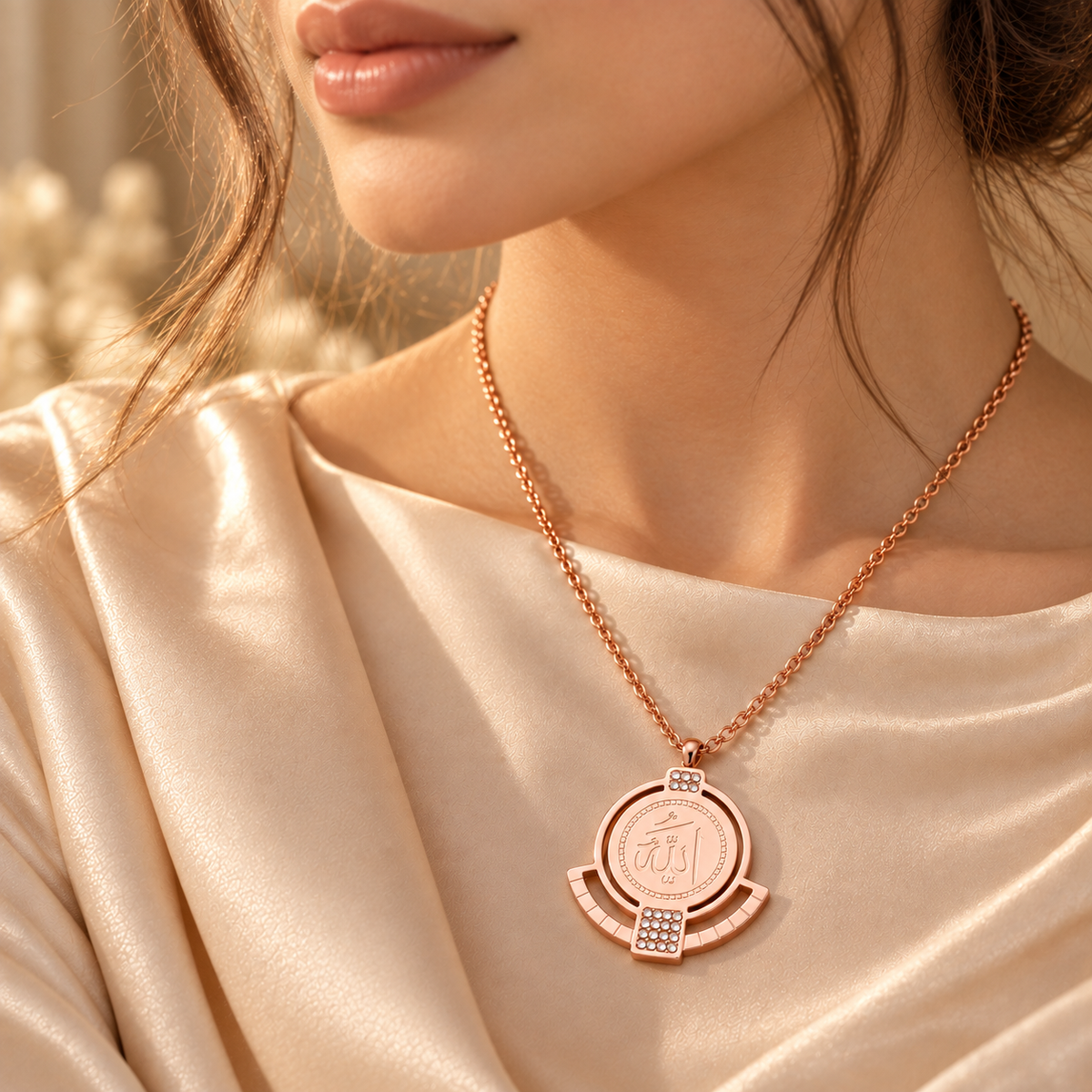 Allah Crystal Necklace