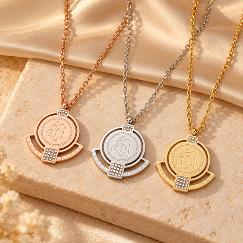 Allah Crystal Necklace