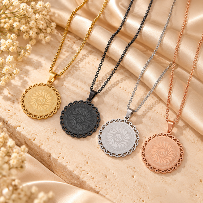 Allah Flower Medallion Necklace